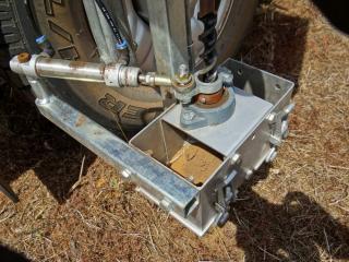 Close photograph of a mechanical Terrier soil sampler