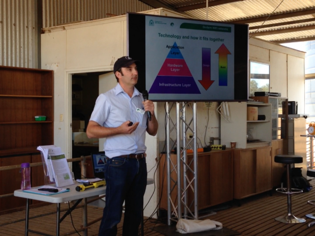 DAFWA Research Officer John Paul Collins presenting at the Open Day