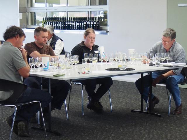 Mount Barker workshop, attendees tasting wines.