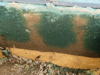 Blue dye test on Karrakatta sand: 1L/hour, 20cm spacing, 0.5L applied = depth 29cm, spread 18cm
