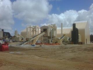 Picture of the pelletiser plant near Albany Western australia run by Plantation Energy Australia