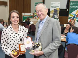David Jones Buying Manager Lyana Doyle and Department of Agriculture and Food Director General Rob Delane.