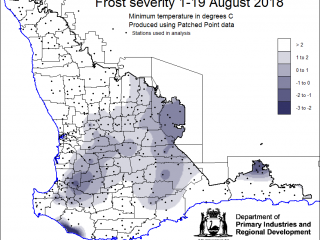 frost severity map