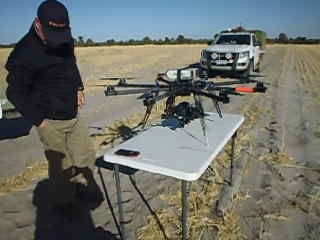 Unmanned Aerial Vehicles are used with Skeleton weed Surveillance searches