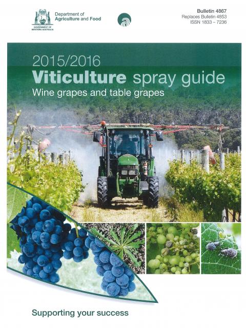 2015/2016 Vitculture spray guide cover