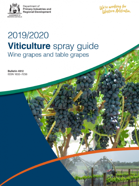 Viticulture spray guide front cover