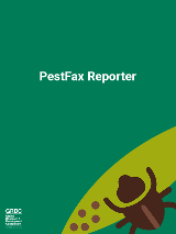 A screenshot of the PestFax Reporter app's logo